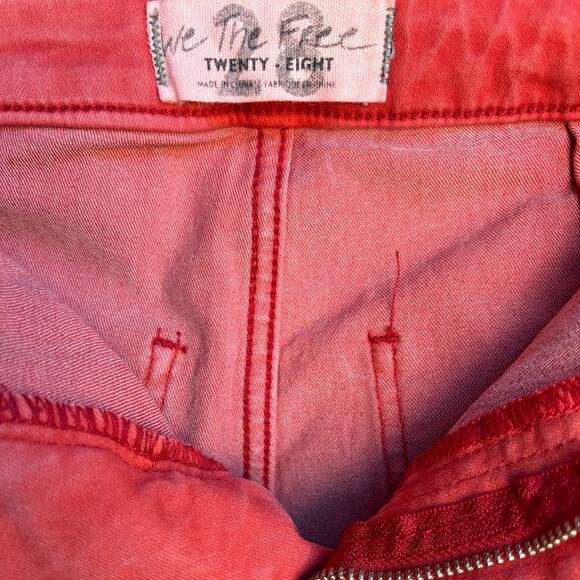 We the Free Just Float on Flares Raw Hem Super Flare Stretch Jeans sz 28 STAINS! - Picture 3 of 11